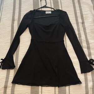 Princess Polly Black Long Sleeve Dress